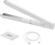 Travel Hair Straightener, Portable Cordless Curling Iron, Hair Styling Tool, 10s Instant Heating, 2-in-1 Design, 17cm, for Women, Girls, Travel, Home Use, Quick Styling