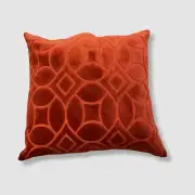 D.V Kap Home Red Modern Twist Orange Pillow Euro 24in"
