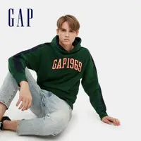 在飛比找蝦皮商城優惠-Gap 男裝 Logo帽T 1969復古經典系列 碳素軟磨系