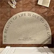 Outdoor Rubber Door Mat-Solid PVC Backing Solid Thickness Waterproof Kitchen Indoor Floor Mat