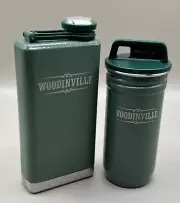 Woodinville Bourbon Whiskey Stanley Adventure Stainless Steel Flask & Shot Glass
