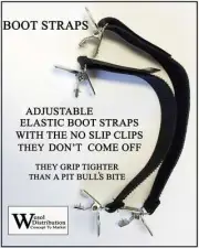 Boot Straps Hold Pants Down Motorcycle Outside or Inside Boots