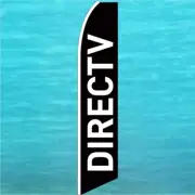 DirecTV DIREC TV FLUTTER FLAG Tall Curved Top Feather Banner Advertising Sign