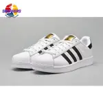 正版 ADIDAS SUPERSTAR 白黑 經典 金標男女休閒板鞋C77124 休閒鞋