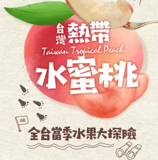 【愛上新鮮】台灣鮮採水蜜桃(8入裝/1kg±10%/箱) (4.6折)