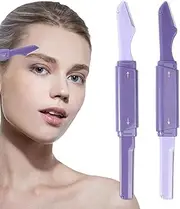 Nlrlo Eyebrow Remover, Face Shaver for Women | Waterproof Stainless Steel Eyebrow Razor - Gentle Beauty Personal Care Provides Double Head Trimmer for Shaping Eyebrows