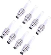 8Pcs Colorful Bike Tire Valve LED Lights Bright Illumination for Bicycle Motorcycle Car Easy Installation for Night Riding Safety