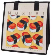 Poster Musubi Cream - Medium Insulated Lunch Bag by Tropical Paper Garden