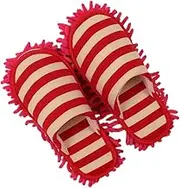 Yardenfun 1Pair Chenille Floor Cleaning Slippers for Home Use Multi Function Lazy Mop Shoe Covers Skid for Mopping Floors Windows and Cars