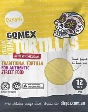 Diego's GoMex Yellow Corn Tortilla 12Pack G/F (276g)