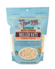 Organic Quick Cooking Rolled Oats, 16oz (Pack of 4) - Non GMO, Whole Grain, V...