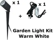 1 x 50mm 5W LED Garden light Kit IP67 Waterproof - Warm White GARDEN FEATURE DIY