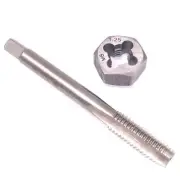 US Stock HSS M8 x 1.25mm Tap & 8x1.25mm Hexagon Die Metric Thread Right Hand Set