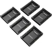 [5Packs] ORICO 2.5 SSD SATA to 3.5 Hard Drive Adapter Internal Drive Bay Converter Mounting Bracket Caddy Tray for 7/9.5/12.5 mm 2.5 inch HDD/SSD with SATA III Interface(1125SS-5)