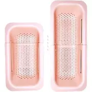 Extendable Over The Sink Strainer Collapsible Colander Basket for Kitchen