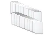 20pc Spirax P563 PP Notebook 8mm Ruled Paper 100-Pages Writing Stationery Black