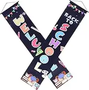 1 Pair Back to School Decorative Couplet Banners Classroom Door Curtain Hanging Decorations Premium Vibrant Colors for First Day Celebrations