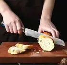 Bread Knife 67 Layers Damascus Steel Resin Handle Chef Serrated Cake Slicing Cut
