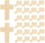 [Operitacx] Jewelry Making Charms 50pcs Cross Shaped Bead Kit for Bracelet Necklace