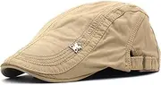 [HAMKVBPR] Men's Beret Hats Men's Duck Tongue Cap Cotton Beret Letters Embroidery Hat Mens Hat Flat Cap