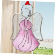 Pink Angel Angel Suncatcher Stained Glass Panels Suncatchers for Windows