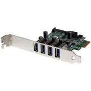 StarTech.com USB Adapter - PCI Express x1 - Plug-in Card - TAA Compliant - UASP Support - 4 Total USB Port(s)