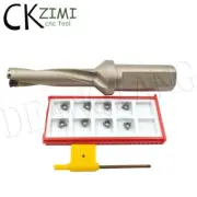 WC Φ17.5-4D-C25 WC/SP/WD CNC Indexable U Drill Bit + 10Pcs WCMT030208-PM ZM2125