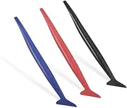 GLSOWEE 3PCS Car Micro Squeegee Curves Slot Tint Tool Set, Auto Vinyl Wrap Tool Kit, 3 in 1 Flexible Vinyl Applicator Tool with Different Hardness for Car Wrapping, Window Tinting