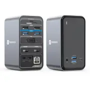 USB C Laptop Docking Station Dual Monitor, 15-in-1 USB C Dock with Dual HDMI,...