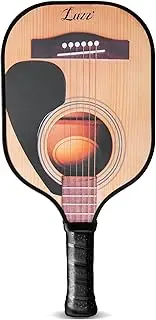 Luzz Carbon Fiber Pickleball Paddles, Sandblasted Surface USAPA Approved Pickleball Rackets for Beginners Increased Spin Control Pickle Ball Paddle Set for Men,Women,Pros,Adults,Guitar