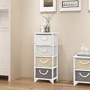 Storage Cabinet 4 Drawers Wood Storage Furniture