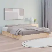 Bed Frame without Mattress 183x203 cm King Solid Wood