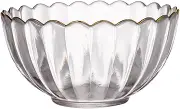 CONGARTENO 1Pc Glass Salad Bowl Versatile Dessert Baking Bowl Kitchen Utensils for Ice Salsas Condiments Tableware