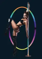 Power Pole Dance Pole Power Pole Rainbow Chrome Pole