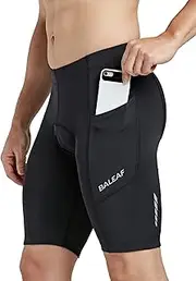 [baleaf] Padded Bike Shorts for Men Cycling Shorts Padding Pockets UPF 50+
