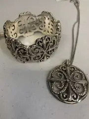 Brighton Corsica Necklace And Cuff Bracelet Lot NWT
