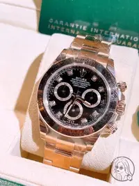 在飛比找Yahoo!奇摩拍賣優惠-【Q小姐的玩錶瘋】Rolex116505G 玫瑰金迪通拿💎2