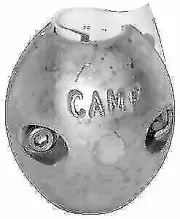 CAMP 40mm Metric Streamlined Shaft Zinc Anodes, 70-D40