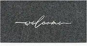 AAZZKANG Extra Large Doormat 120 x 45 cm Outdoor Welcome Rug with Durable Non Slip Rubber Backing Ultra Absorb Mud Front Door Mat for Entryway,High Traffic Areas