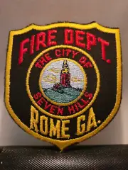 Rome Georgia Fire Department Iron-on Patch