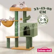 Cat Tree Tower Kitten Kitty Scratching Post Sisal Scratcher Bed House Stand Cave