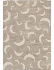[Miss Amara] Finaya Moon Washable Rug in Grey
