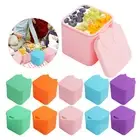 Condiment Container with Lids Salad Dressing Silicone Bear Bunny Dips Containers