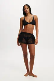 [Body] Body - The Essential Beach Short - Black/open mesh S BLACK/OPEN MESH