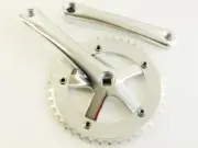 Fixed gear Single Speed Track Cranks Crankset 165mm 46t SILVER