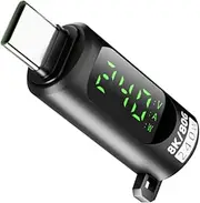 USB Voltage Tester | Extension Adapter with Digital Display | High-Speed Data Transfer 240W 40Gbps USB Adapter for Laptop, Phone, Computer, Tablet