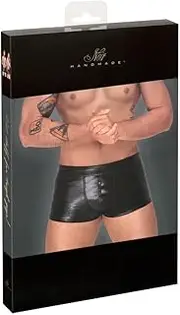 [Noir] H.Pants M Women's Erotic Leather Latex Underwear