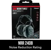 3M WorkTunes Connect Plus AM/FM Hearing Protector with Bluetooth Technology, Ear