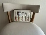 ITALIAN CHEESE KNIVES SET OF FIVE - NEW - MADE IN BERTI ITALY