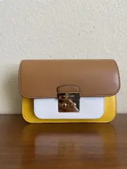 Michael Kors Sloan Editor Leather Shoulder Crossbody Bag Jasmine/yellow Multi